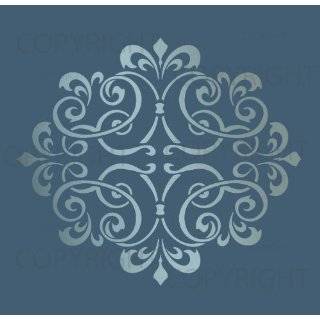  Large Wall Damask Stencil Faux Mural Design #1010 5 x 5 2 