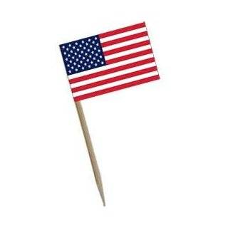American Flag Toothpicks   Pkg of 500   Cute for Cupcakes  