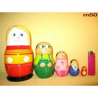 Higglytown Russian Nesting Nested Stacking Doll 5 Pcs #7.150
