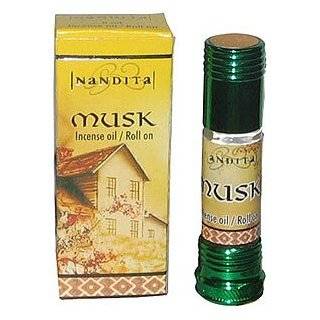   Musk   Nandita Incense Oil/Roll On   1/4 Ounce Bottle Beauty