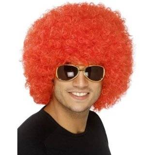 New Mens Womens Child Costume Red Afro Disco Clown Wig