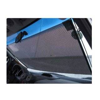 Koolertron (TM) 2pcs * Black Retractable Sun Shade Roller Car Curtain 