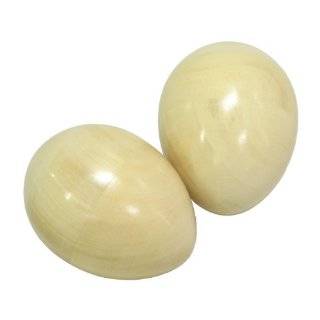 Egg Shakers, Wooden Pair Natural by Mid East