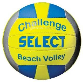 Select Beach Volleyball (Blue/Yellow, 4) Sports