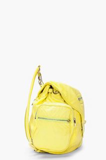 Alexander Wang Citrus Yellow Washed Lambskin Marti Backpack for women