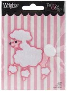 & Gigi Poodle Iron On Applique 3X2 1/2 193 7450 