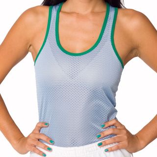 American Apparal Womens Baby Blue Mesh Tank