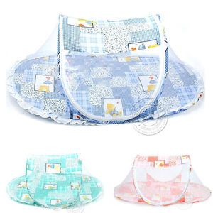 Baby Kids Childrens Folding Bed Nets Portable Cute Cartoon Mosquito Net New