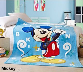 Baby Kids Toddler Nursery Disney Animal Fleece Throw Blanket Bed Set Cover Quilt