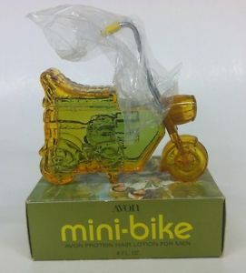 Avon Collectibles "Mini Bike" Protein Hair Lotion 4 FL oz Vintage NIB