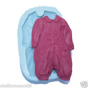 O K Silicone Molds Fondant Cake Baby Clothing Gumpaste M5004