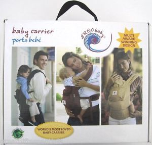 Ergo Baby Carrier Original Black w Camel Lining Backpack Front Back Hip Open Box