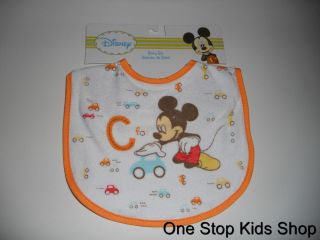 Mickey Minnie Mouse Disney Baby Bib Feeding Boy Girl