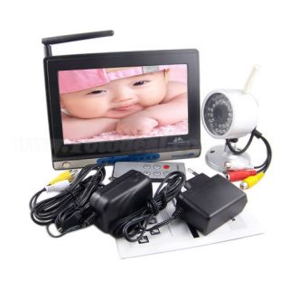 7''Wireless Baby Monitor Night Vision Camera DVR