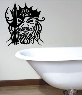 Stunning Neptune Tribal Wall Art Sticker Vinyl Bedroom Bathroom