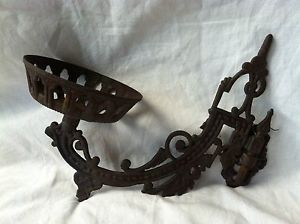 Ancient Gothic Cast Iron Antique Replica Dragon Pillar Candle Holder Wall Sconce