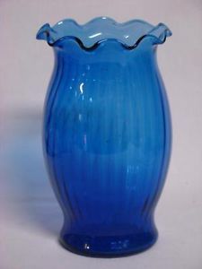 Vintage Cobalt Blue Glass Flower Bud Vase