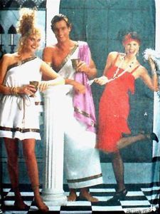 New Fab Adult Roman Toga Flapper Dress Costumes Sewing Pattern 4199 6 18 44"