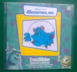 Disney Pixar Monsters Inc University Cross Stitch Kit and Mount New