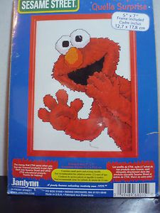 Sesame Street Counted Cross Stitch Kit Elmo