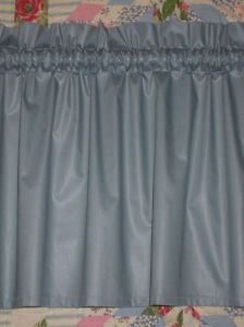 Vintage Williamsburg Blue 14"Window Curtains Valance Panels Country Bath Bedroom