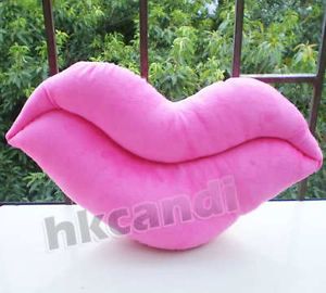 Lovely Pink Lip Pillow Cushion Throw Bed Pillow Decorative Pillows Soft Toy