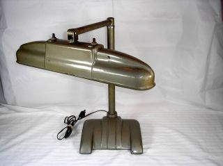 Vintage Industrial Machine Age Adjustable Table Desk Light Lamp