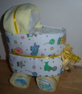 Mini Diaper Bassinet Baby Shower Favor Dinosaur Sports Circus