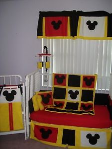 New Mickey Mouse Crib Bedding Set