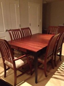 Ethan Allen Dining Room Set Solid Cherry Wood
