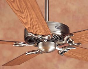 Hunter 28169 52" Custom Home 2 Antique Pewter Ceiling Fan with Walnut Blades