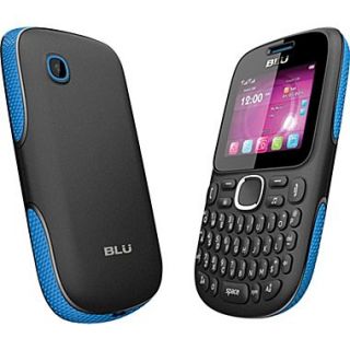 BLU Samba TV Q170T Unlocked GSM Dual SIM Cell Phone, Black/Blue