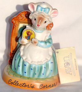 Avon "Collector's Corner" Mouse Figurine Cherished Moments Collection Japan Mint