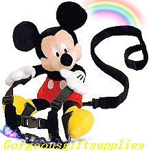 Baby Kids Toddler Safety Harness 2 in 1 Backpack Mickey Mouse