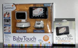 Summer Infant Baby Touch 02000Z Digital Color Video Baby Monitor Bonus Kit