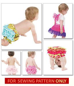 Sewing Pattern Make Baby Girl Fancy Diaper Covers 6 Styles Sizes 13 29 Pounds