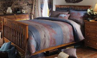 Adirondack Northwood Woodland Lodge Cabin Moose Bed in A Bag Comforter Set Twin