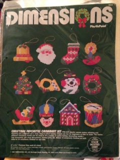 Dimensions Christmas Favorites Ornament Set Plastic Canvas Kit