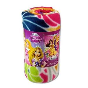 Disney Princess Belle Rapunzel Sleeping Beauty Fleece Throw Blanket 46" x 60"