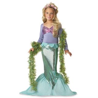 CK20 Lil Mermaid Princess Ariel Fancy Dress Up Child Halloween Kids Costume