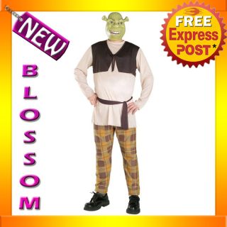 C76 Shrek Forever After Cartoon Mens Halloween Fancy Dress Adult Costume