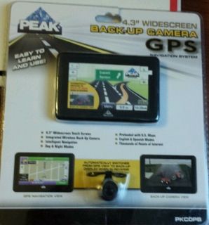 Peak Wireless Back Up Camera GPS System 4 3in Color Screen Pkcopb New