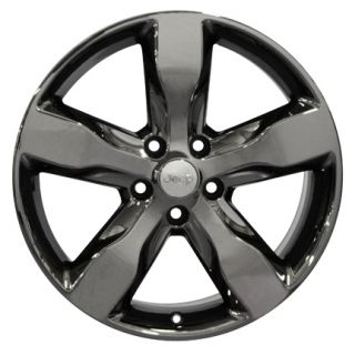 20" Jeep Grand Cherokee Black Chrome Wheels Set of 4 9107 Rims and Lt Tires