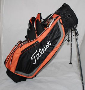 New 2013 Titleist Ultra Lightweight Stand Golf Bag Orange Black Grey TB3SX1 800