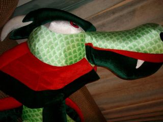 Huge Over 20ft Long Giant Stuffed Dragon Soft Green Plush Serpent Animal Toy WOW