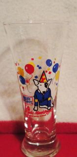 Budweiser Bud Light "Spuds Mackenzie" The Original Party Animal Pilsner Glass