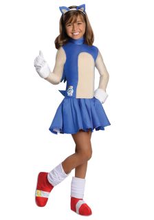 Child Sonic Girls Costume