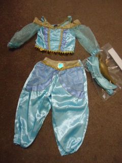 Disney Princess Jasmine Fancy Dress Outfit Dressing Up Costume with Lamp BNWT