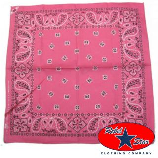 Pink Traditional Bandana Punk Rockabilly Tattoo 80s Goth Cool Skater Emo Biker