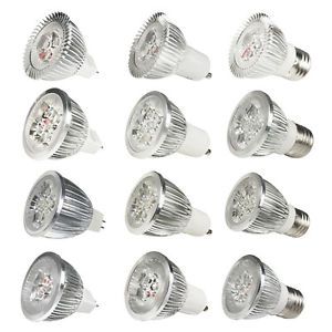 E27 GU10 MR16 3W 4W 5W 9W LED Cool Warm White Light Bulb Lamp 110V 220V 12V